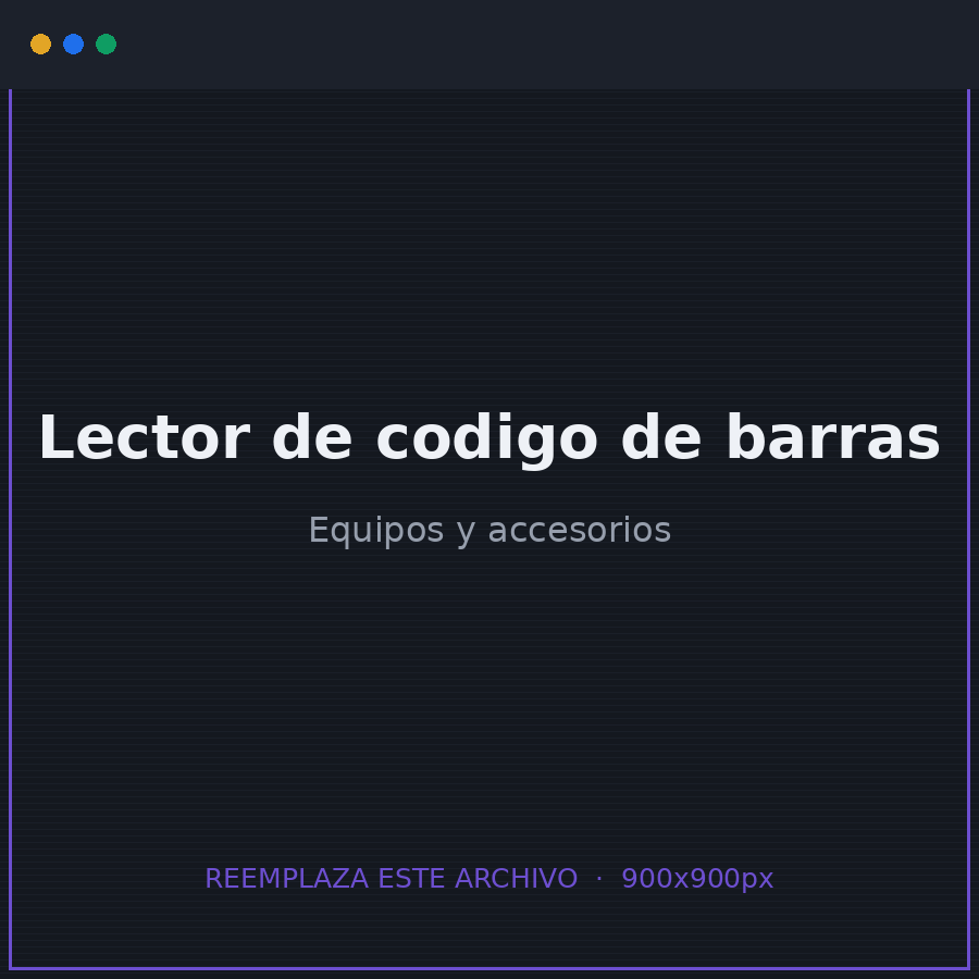 Lector de código de barras