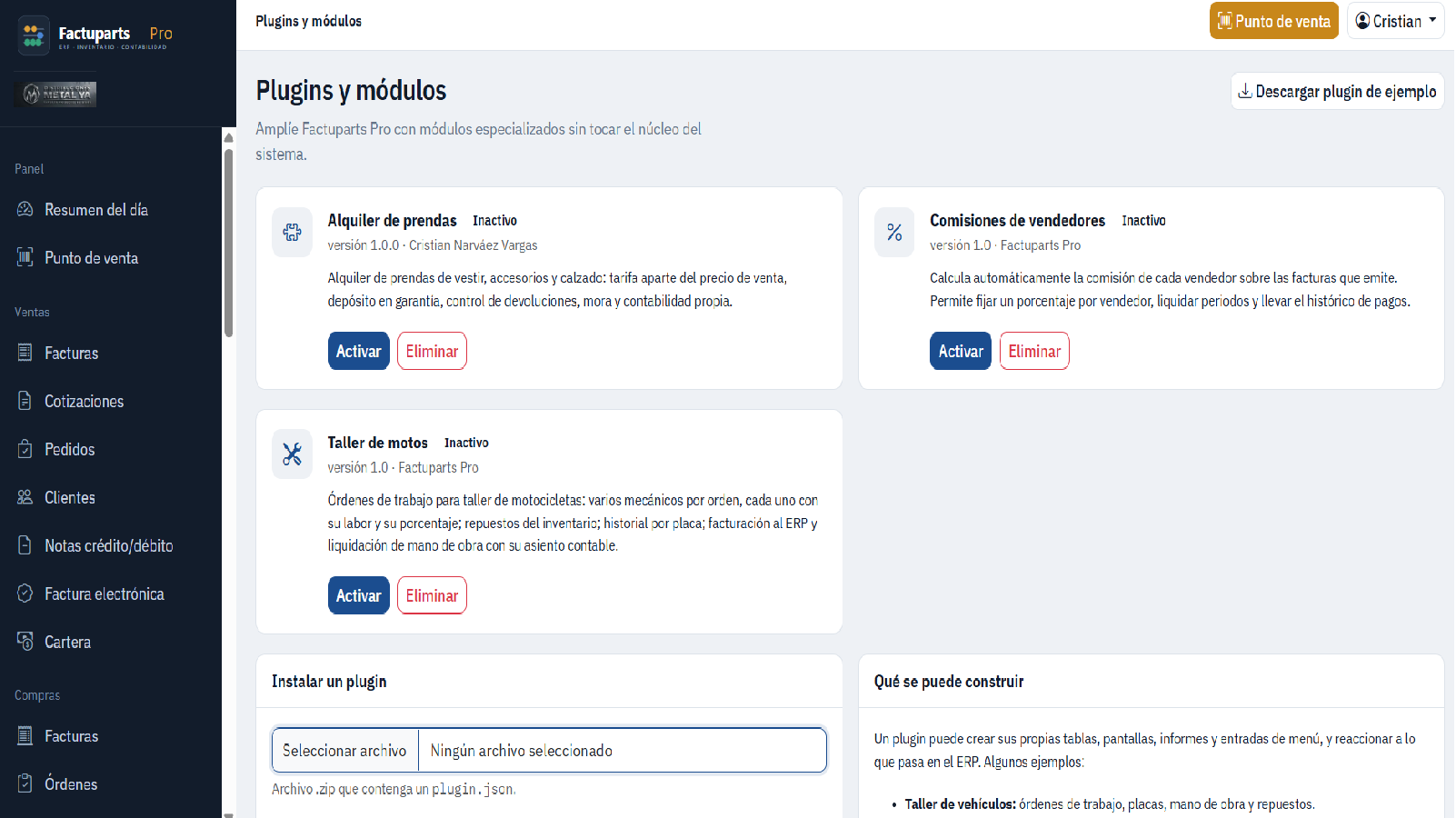 Tienda de plugins